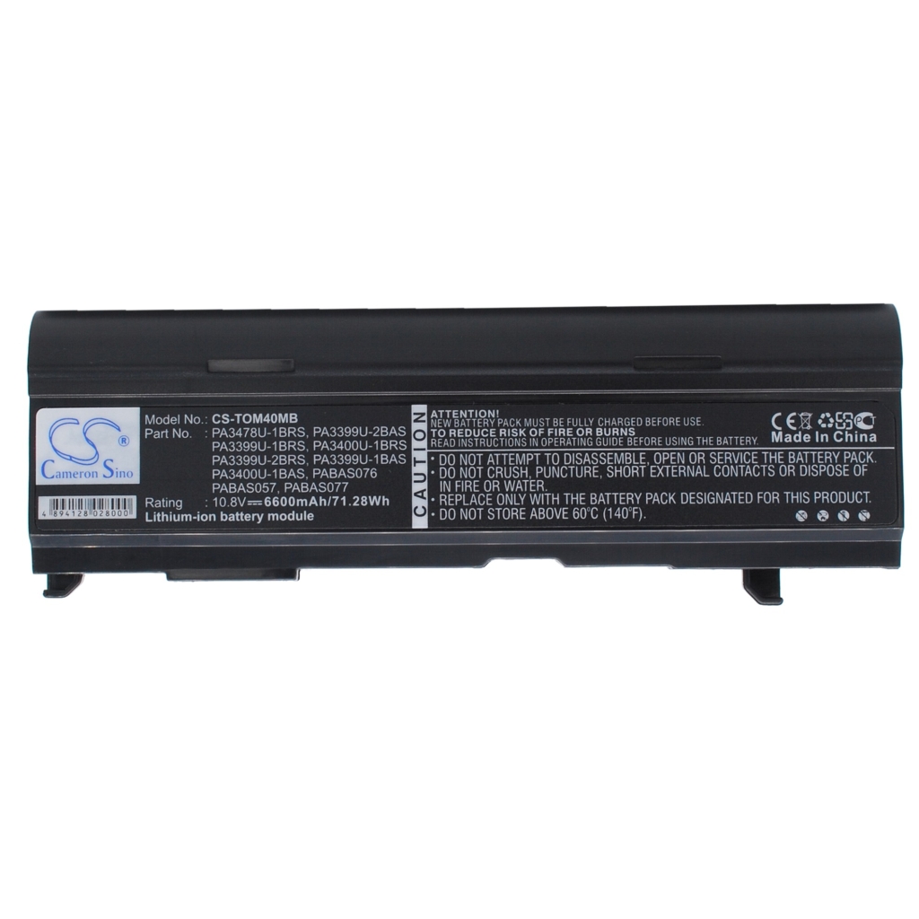 Notebook battery Toshiba CS-TOM40MB