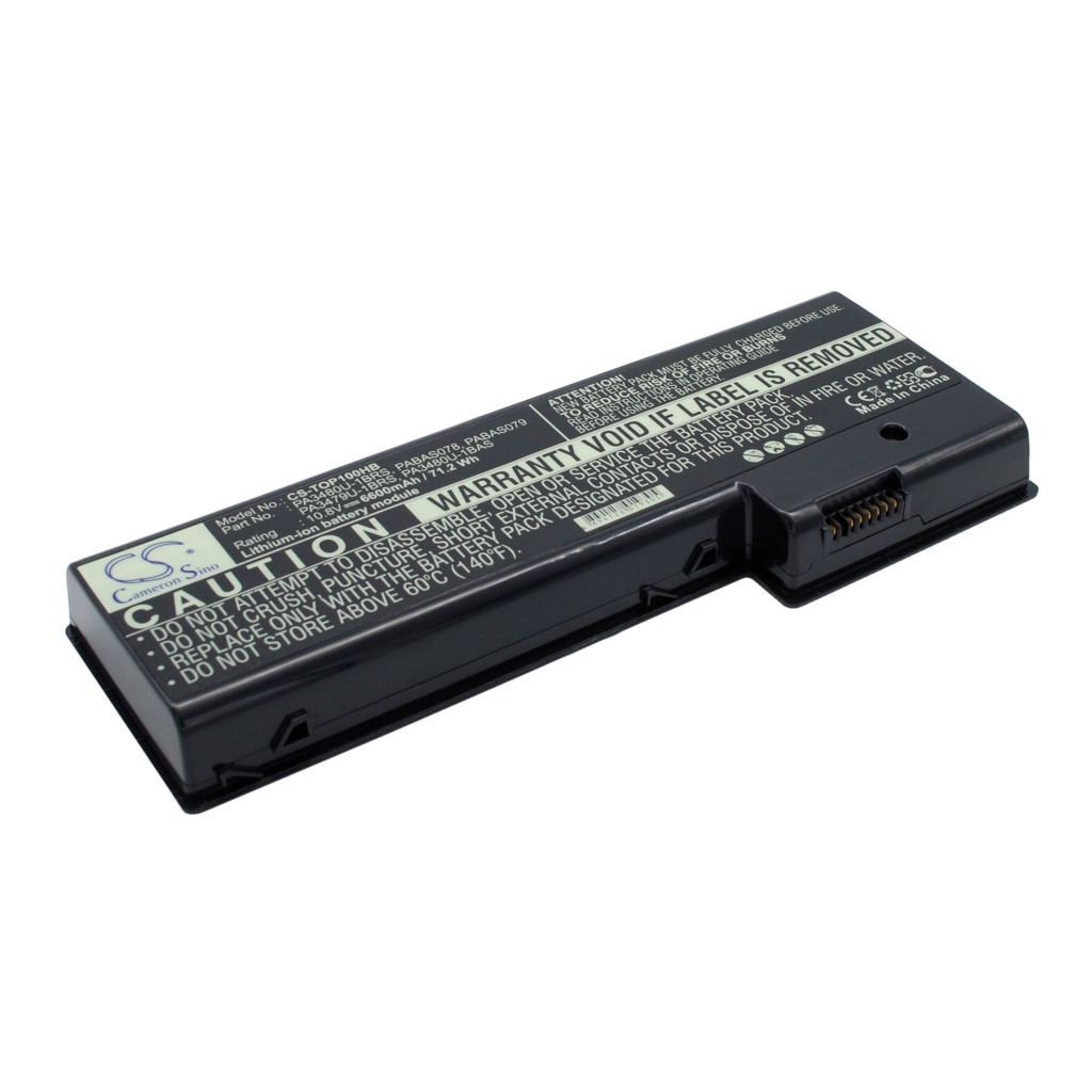 Compatible battery replacement for Toshiba  PA3480U-1BRS, PA3480U-1BAS, PA3479U-1BRS, PABAS079, PABAS078