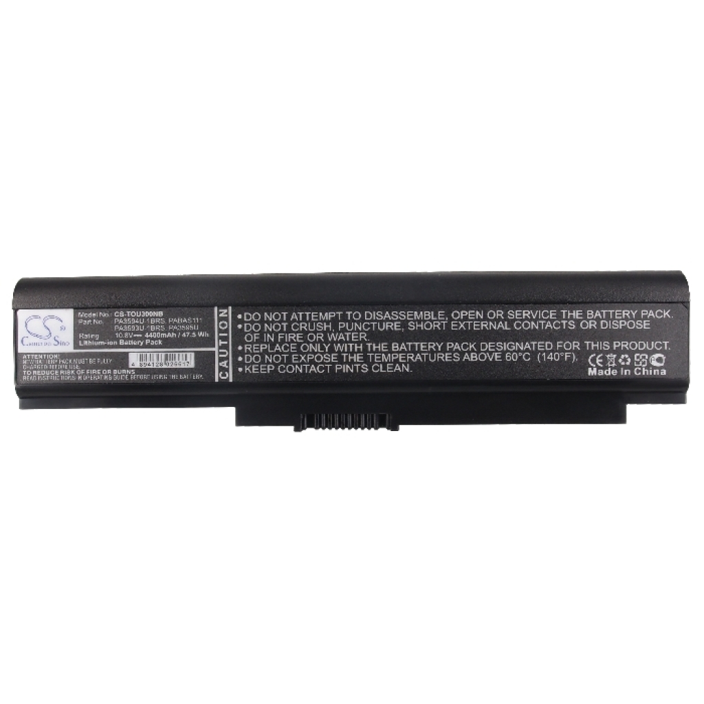 Compatible battery replacement for Toshiba  PA3593U-1BAS, PA3595U, PA3595, PA3594U-1BRS, PABAS111...