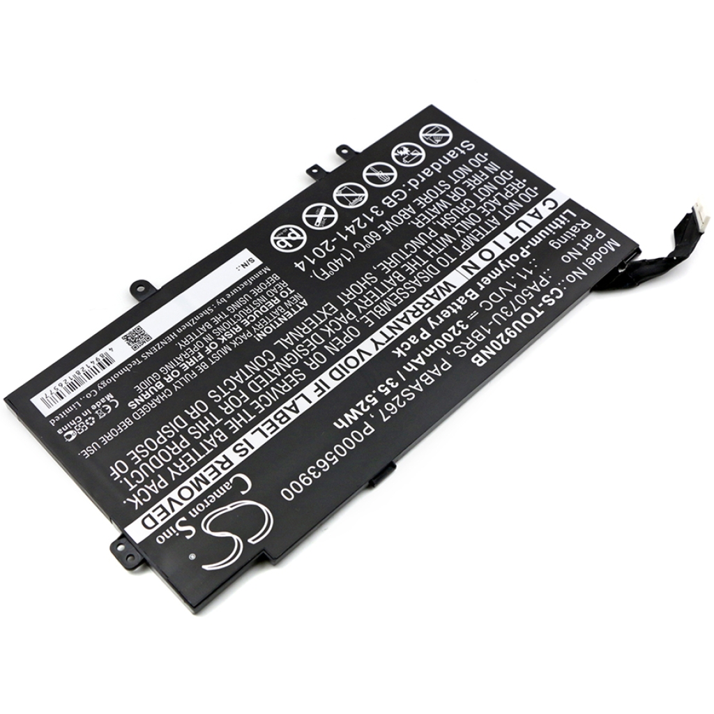 Compatible battery replacement for Toshiba  PA5073U-1BRS, P000563900, PABSS267, PABAS267