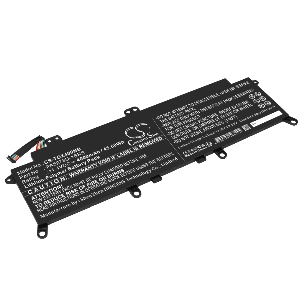 Compatible battery replacement for Toshiba  PA5278U-1BRS