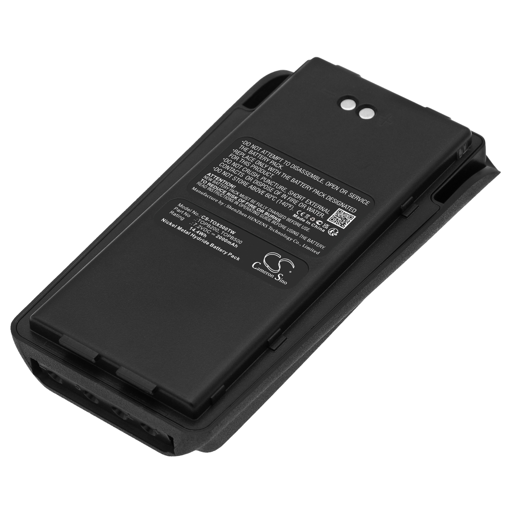 Compatible battery replacement for Harris  BKB191204/1, TOPB100H, TOPBP200, T0PB100, TOPB400...