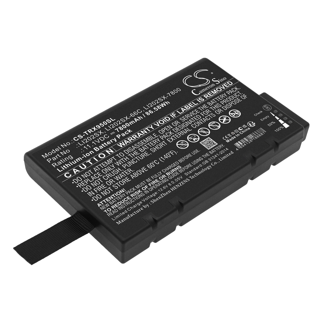 Compatible battery replacement for Welch-Allyn  LI202SX-66C, 3910-12, LI202SX-6600, Li202SX-78C, LI202SX...