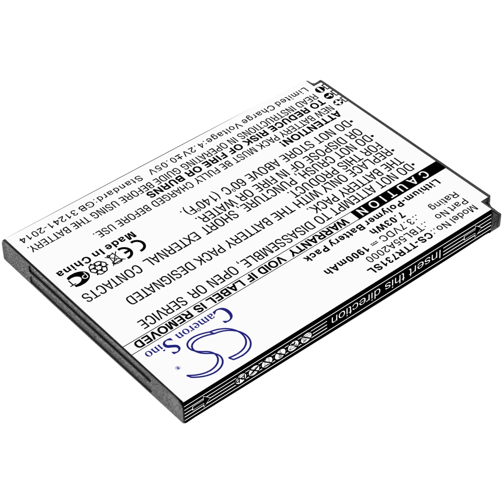 Compatible battery replacement for TP-Link  TBL55A2000