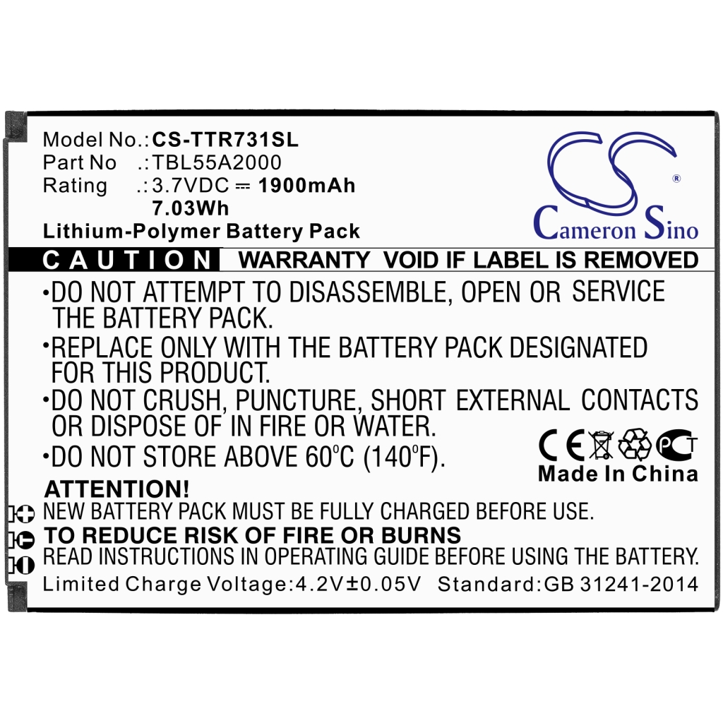 Battery Replaces TBL55A2000