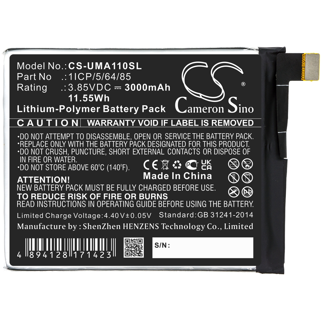 Mobile Phone Battery Umi CS-UMA110SL