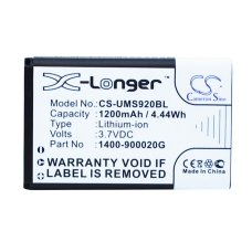 Compatible battery replacement for Unitech 1400-900020G