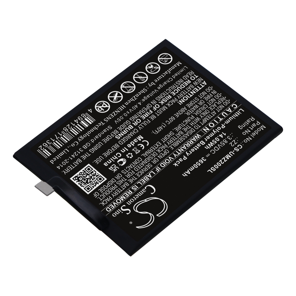 Compatible battery replacement for Umi  Z2