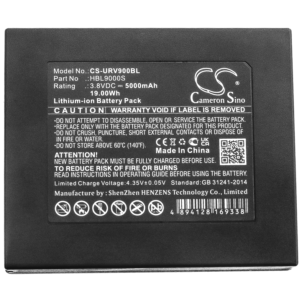 Compatible battery replacement for Urovo  HBL9000S