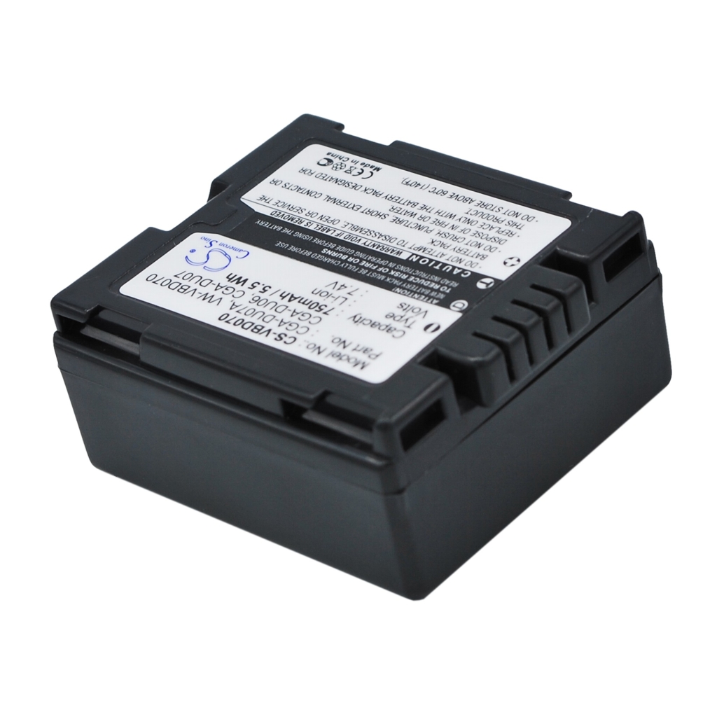 Compatible battery replacement for Panasonic  CGA-DU07A, DZ-BP7SW, DZ-BP07P, CGA-DU07, DZ-BP7SJ...