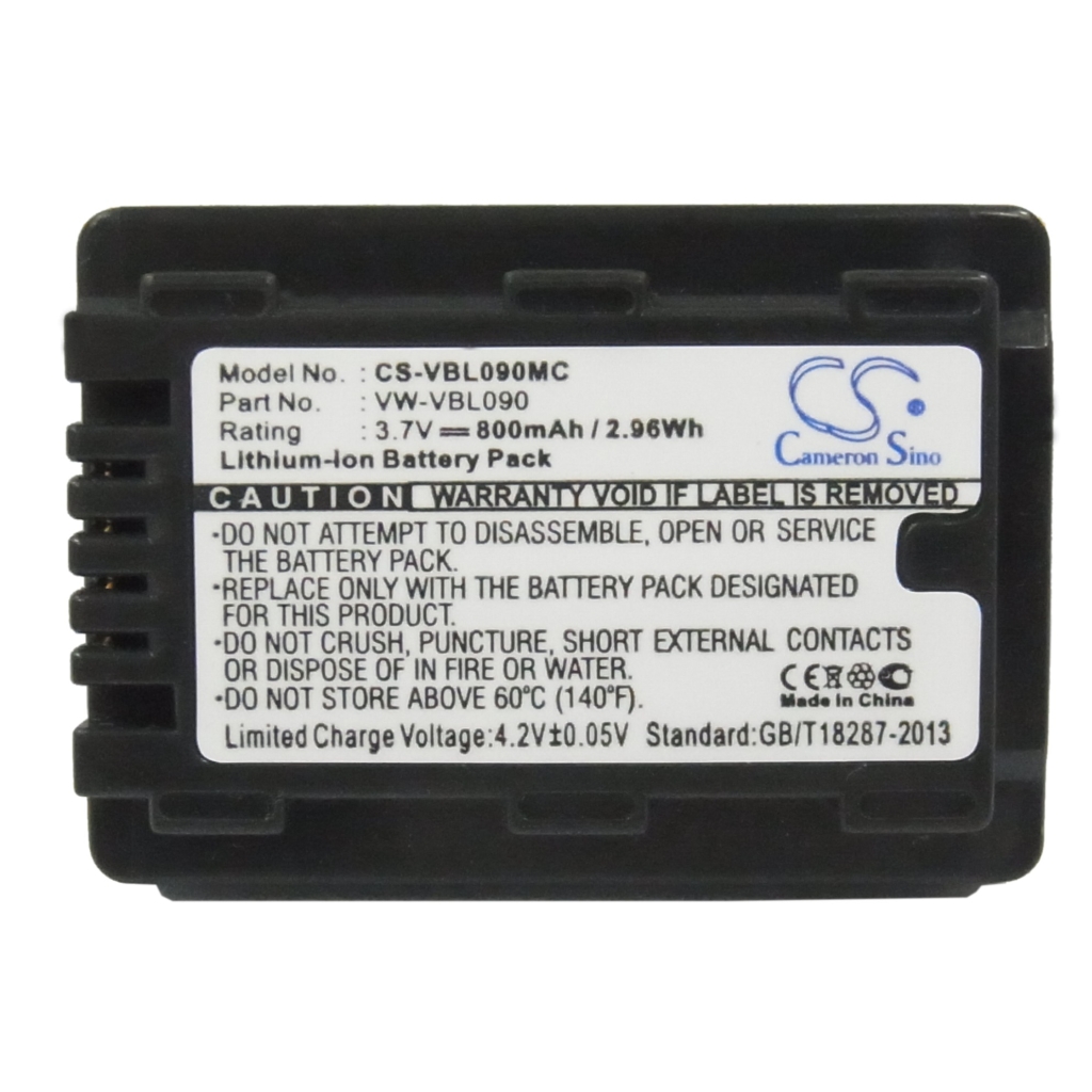 Compatible battery replacement for Panasonic  VW-VBL090