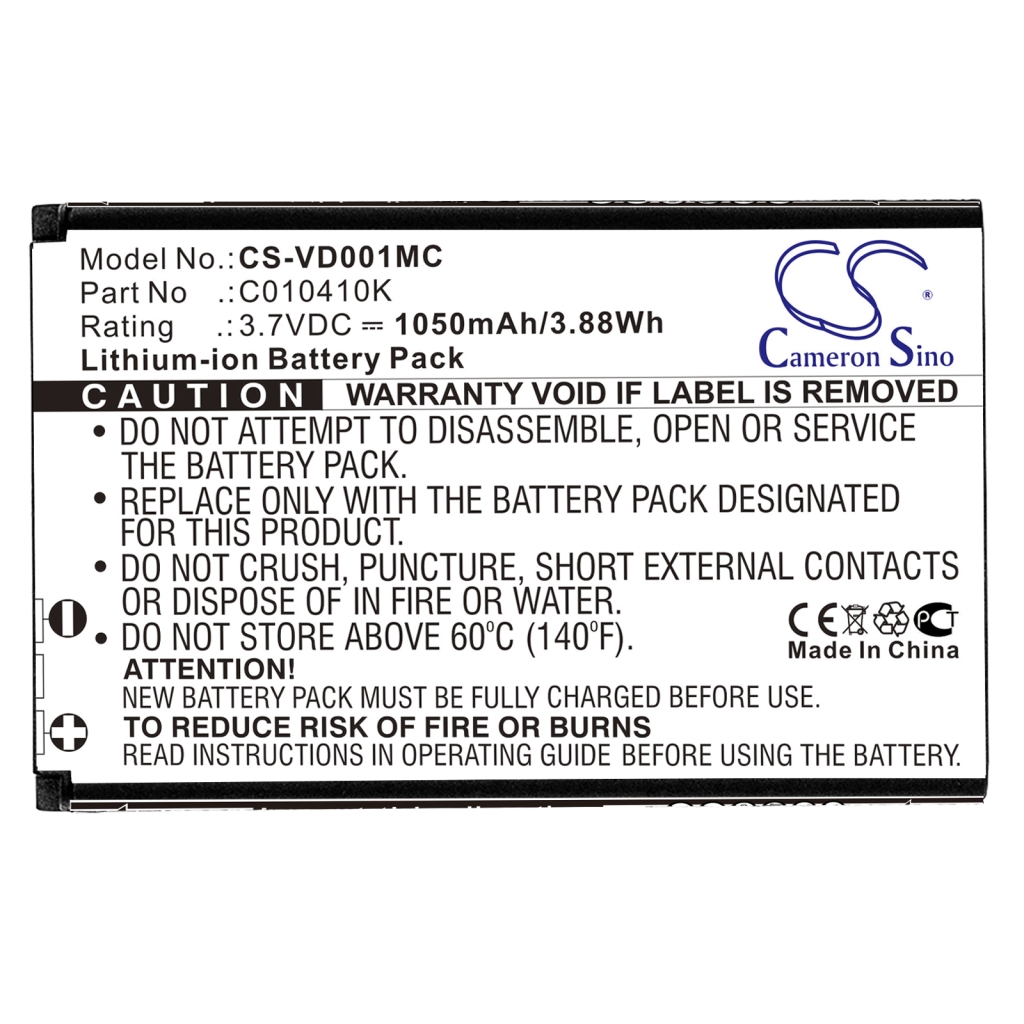 Compatible battery replacement for Contour  C010410K