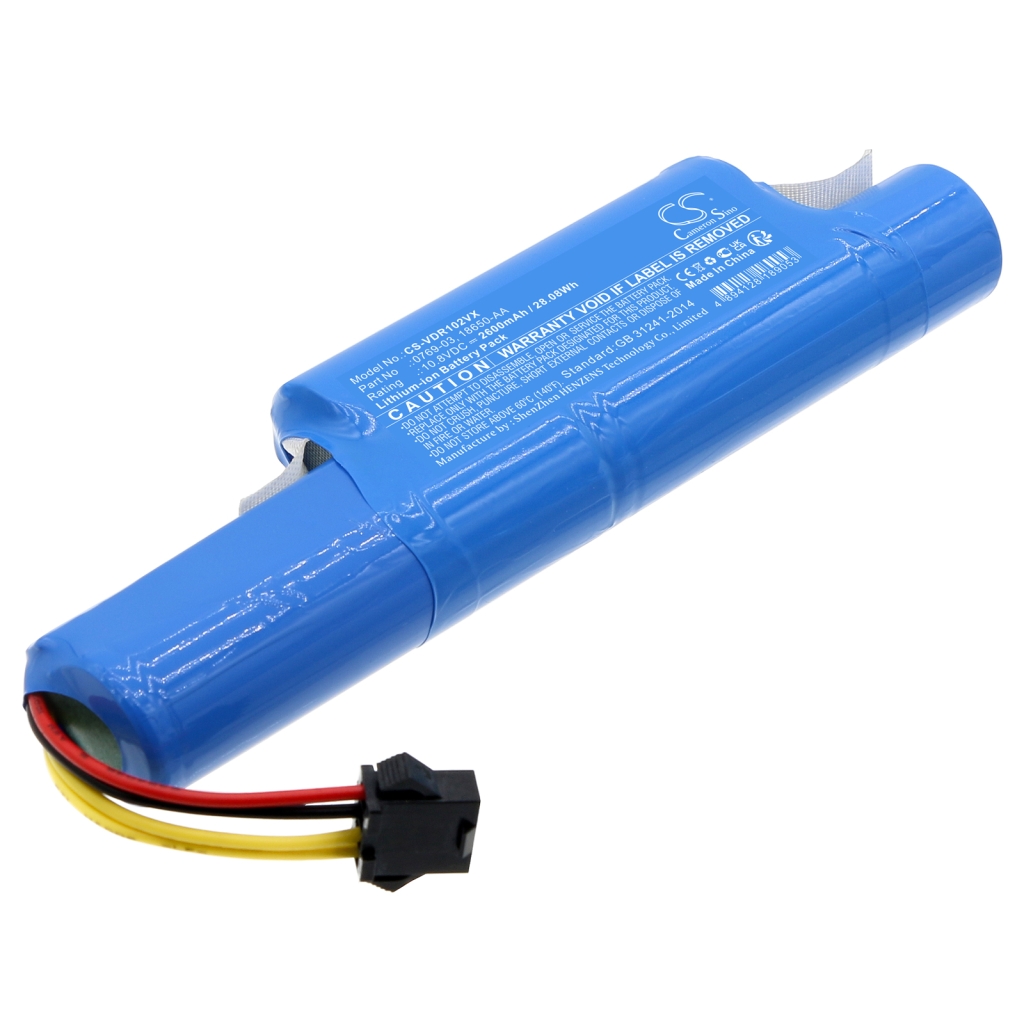 Compatible battery replacement for Vileda  18650-AA, 0769-03