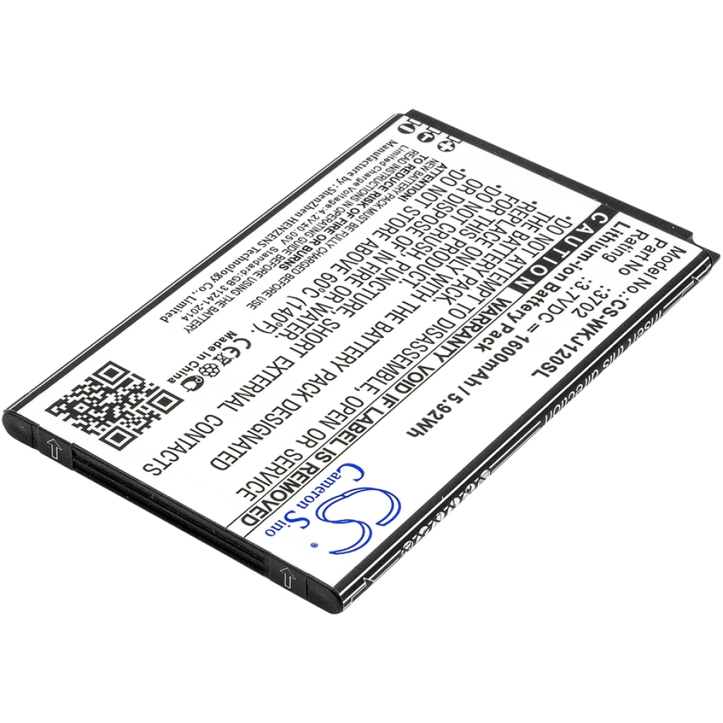 Compatible battery replacement for Wiko  3702