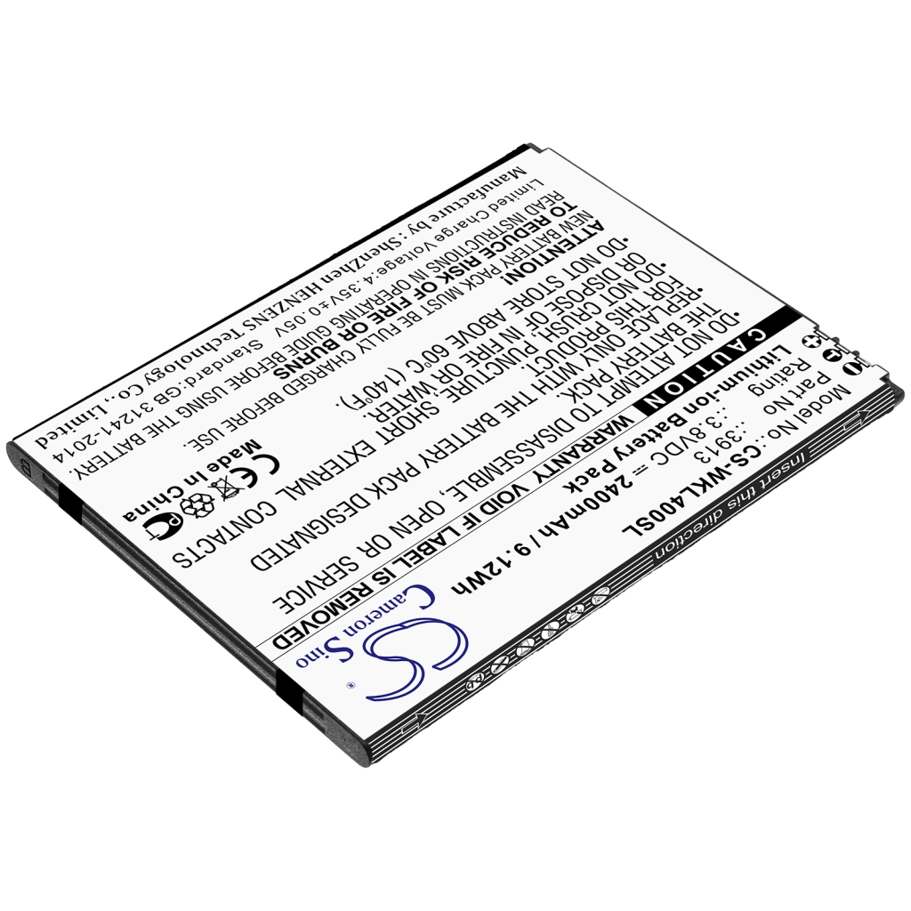 Compatible battery replacement for Wiko  3913