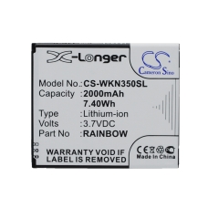 Compatible battery replacement for Wiko RAINBOW