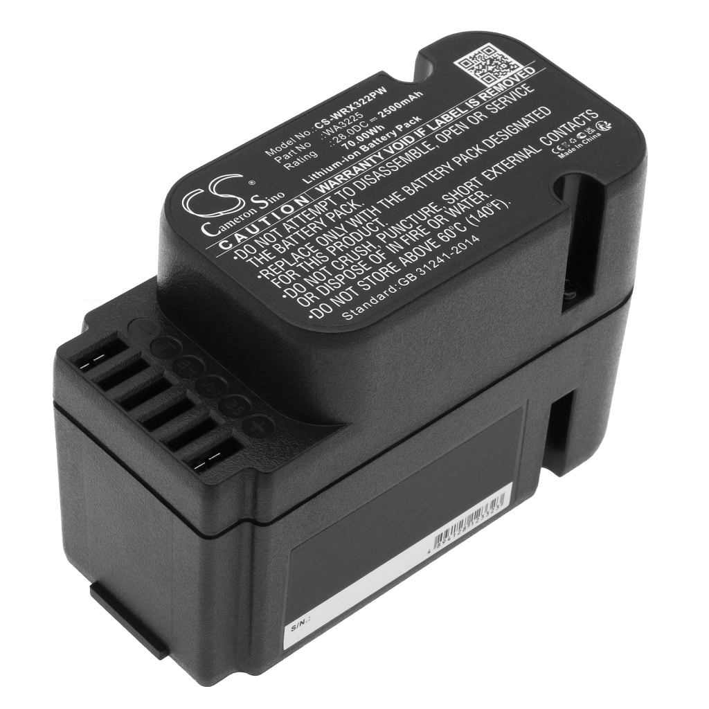 Compatible battery replacement for Worx  WA3225, WA3565, WA3226