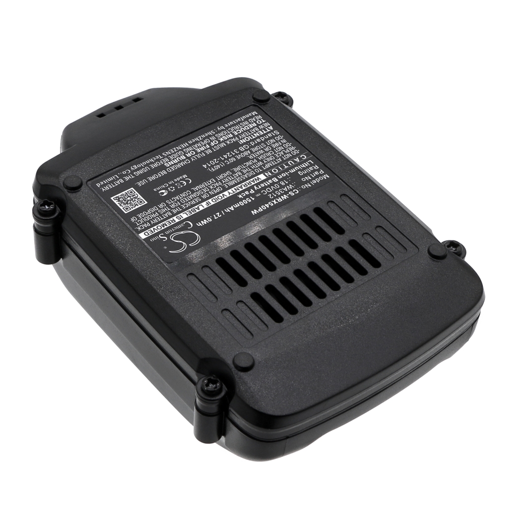 Compatible battery replacement for Worx  WA3523, RW9351.1, WA3516, WA3512.1, WA3572...