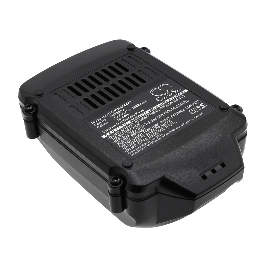 Compatible battery replacement for Worx  WA3516, WA3512.1, WA3572, WA3512, WA3551.1...