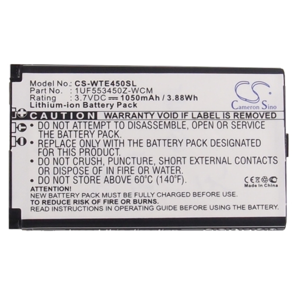 Compatible battery replacement for Wacom  F1134J-711, B056P036-1004, ACK40401, ACK-40403, SLA-A328...