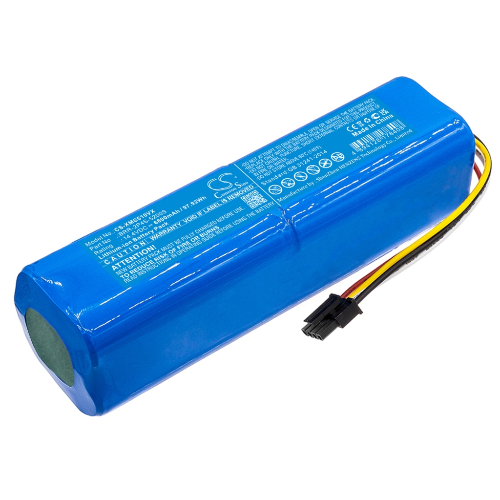 Compatible battery replacement for Dreame  P2008-4S2P-MMBK, BRR-2P4S-5200S, STYTJ02ZHM, STYTJ01ZHM