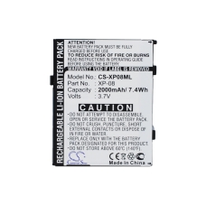 Compatible battery replacement for O2 00320000053,306,709FS00848,XP-08