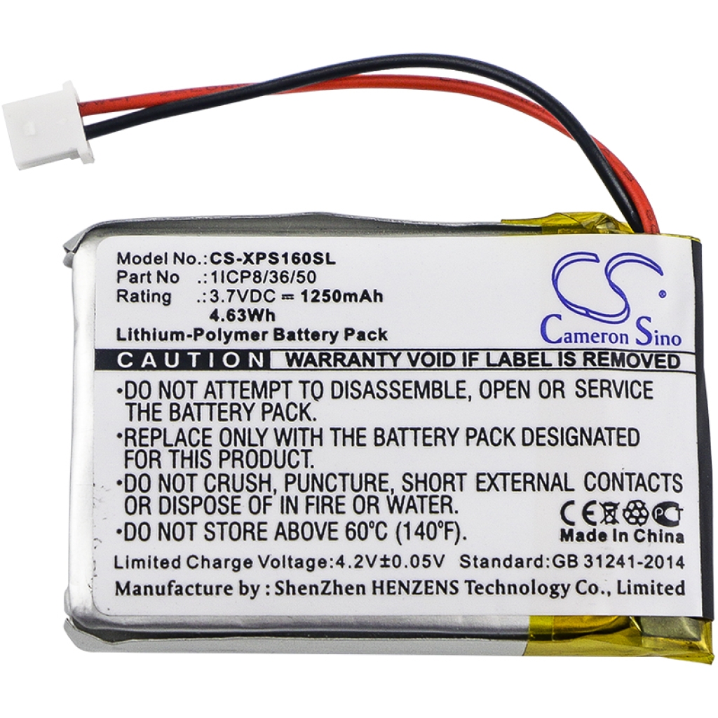 Compatible battery replacement for DUAL 1ICP8/36/50