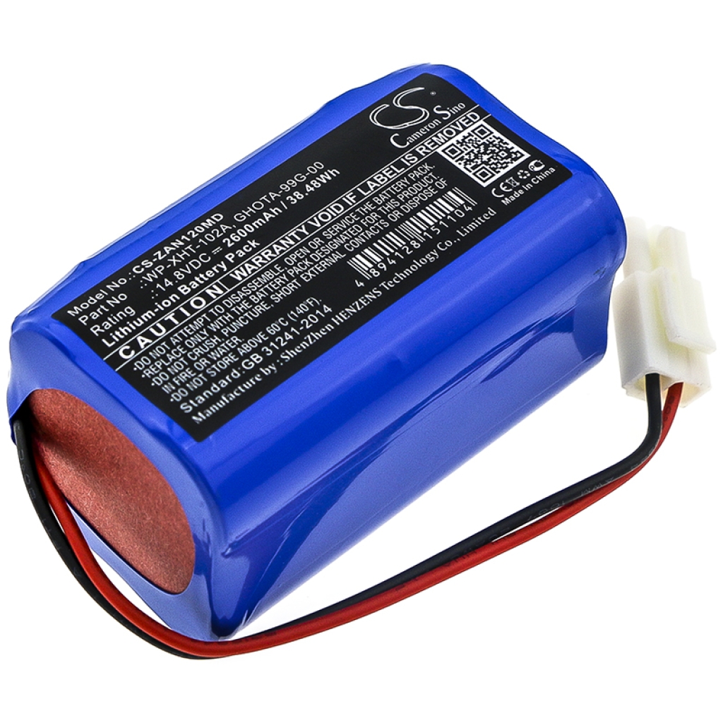 Compatible battery replacement for Zondan  WP-XHT-102A, GHOTA-99G-00