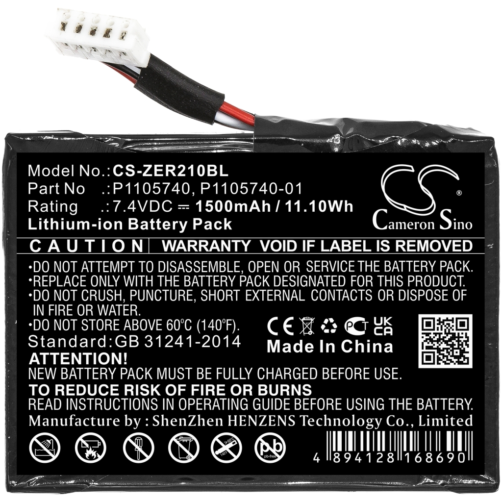 Printer Battery Zebra CS-ZER210BL