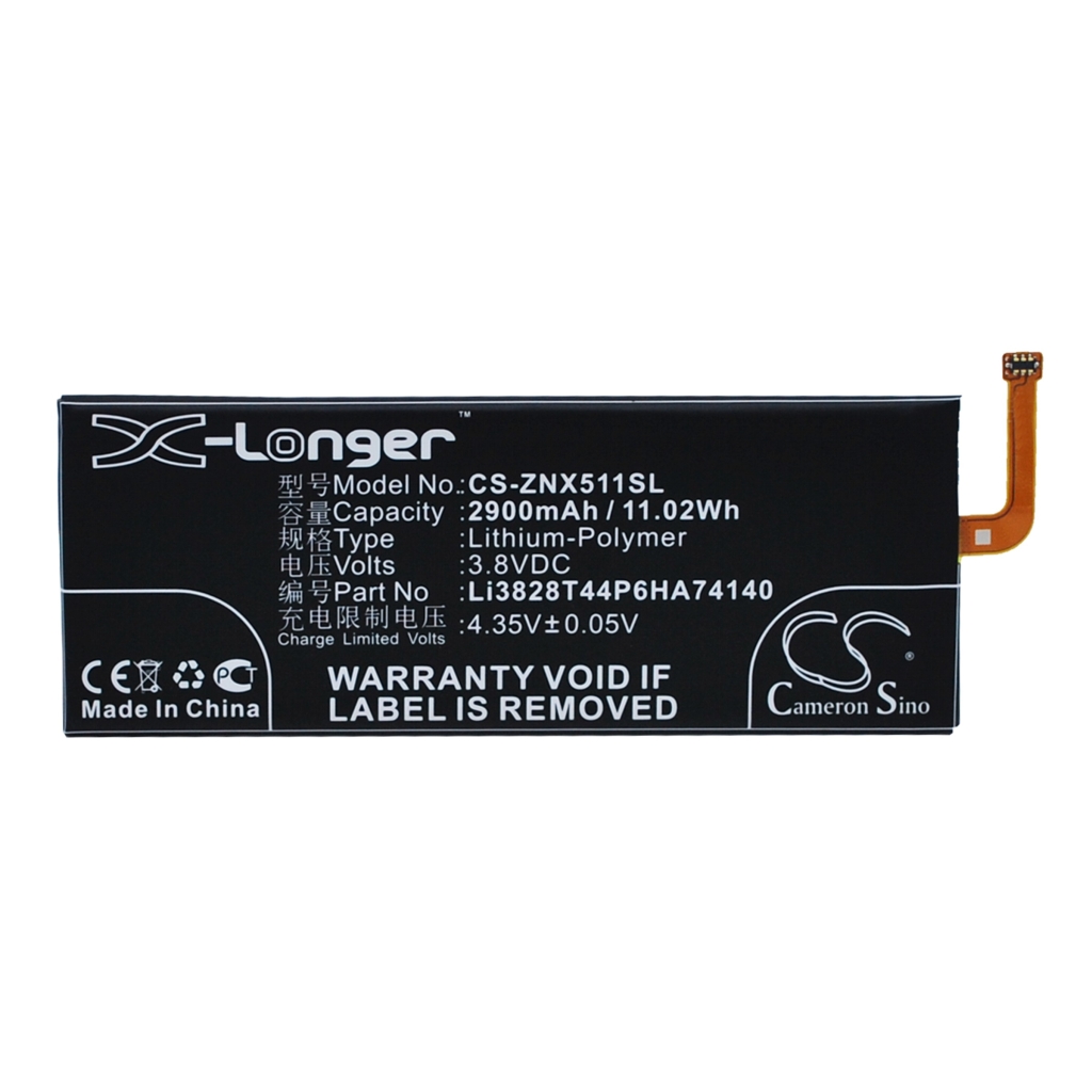 Compatible battery replacement for ZTE  Li3829T44P6HA74140