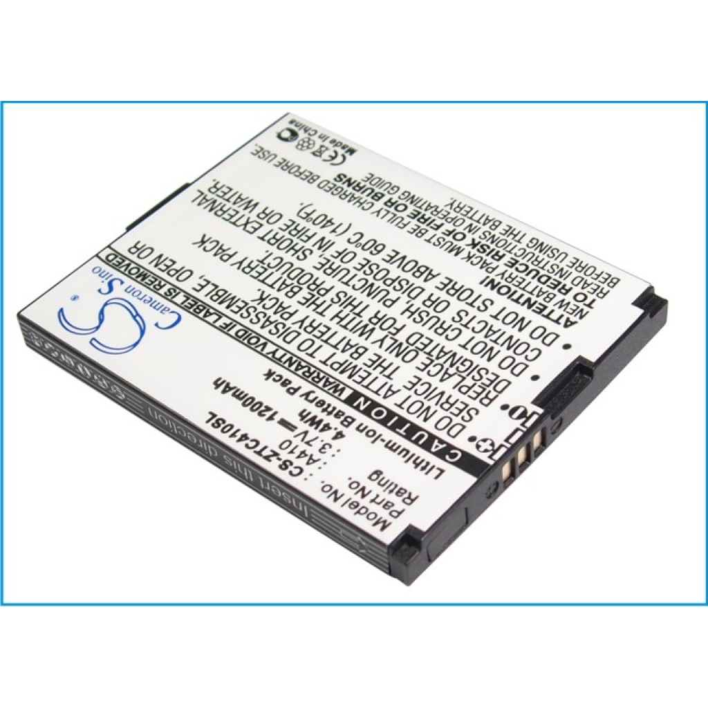 Compatible battery replacement for ZTE  A410