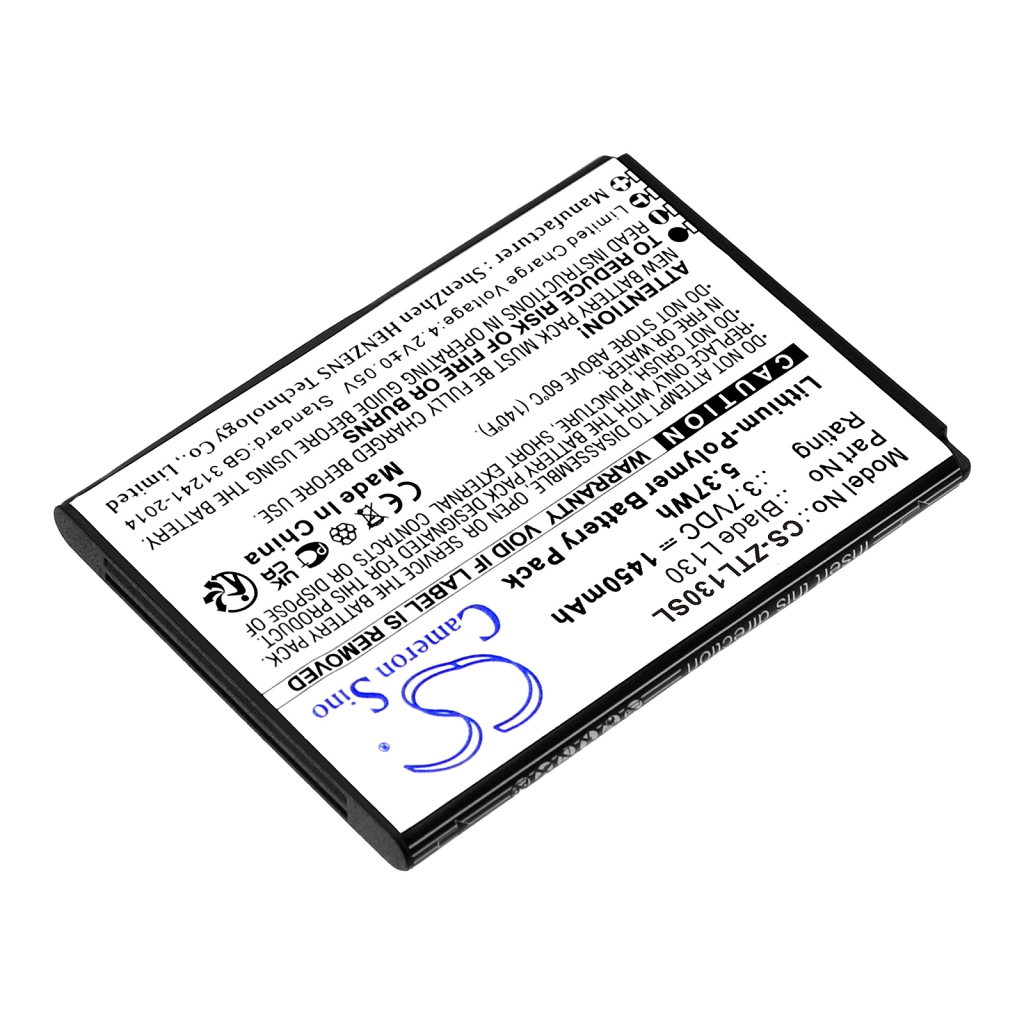 Compatible battery replacement for ZTE LI3816T43P4H604550