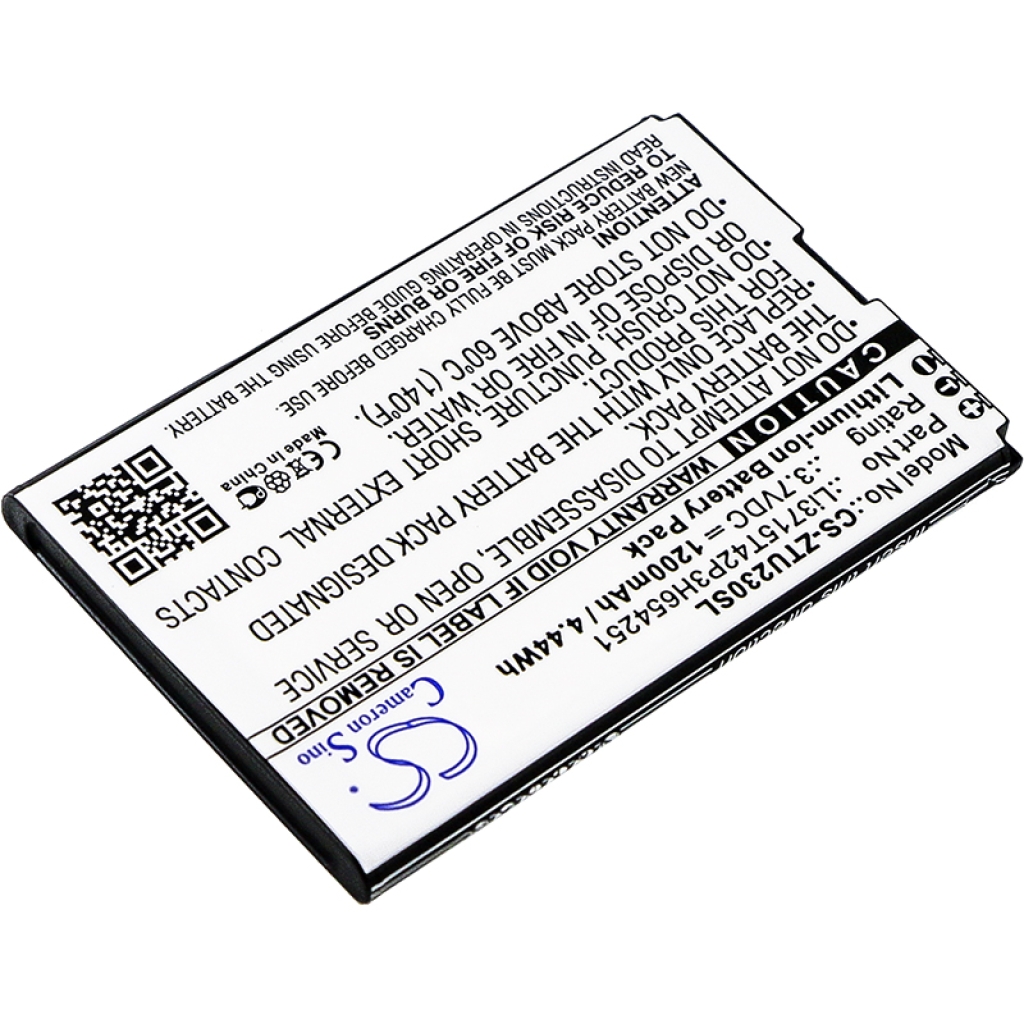 Compatible battery replacement for Cricket  Li3714T42P3H654251, Li3712T42P3h654246h, Li3711T42P3h654246, VZWAC30BAT, Li3711T42P3h354246...