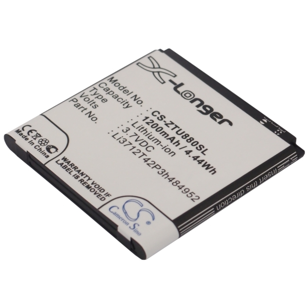 Compatible battery replacement for ZTE LI3712T42P3H484952