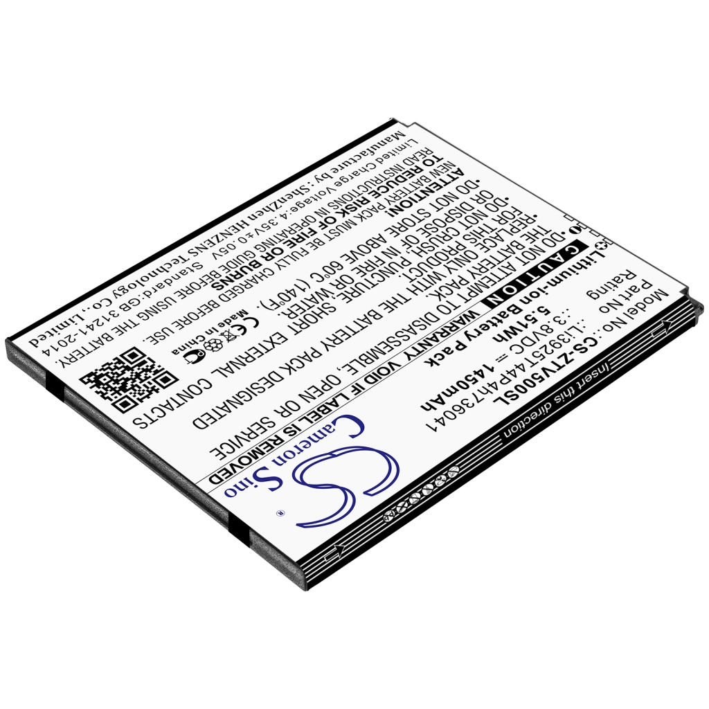 Compatible battery replacement for ZTE LI3925T44P4H736041