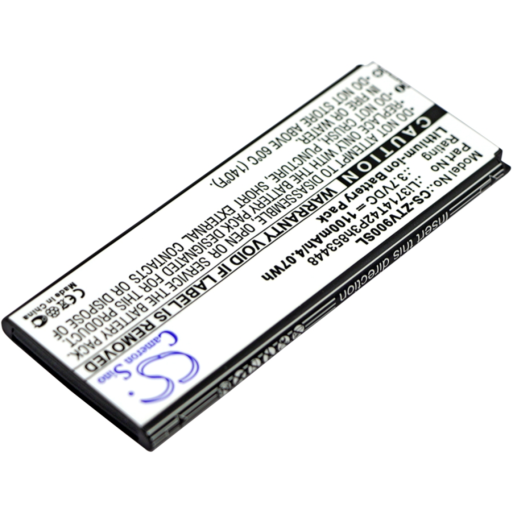 Compatible battery replacement for ZTE LI3714T42P3H853448