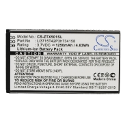 CS-ZTX501SL<br />Batteries for   replaces battery Li3715T42P3h734158