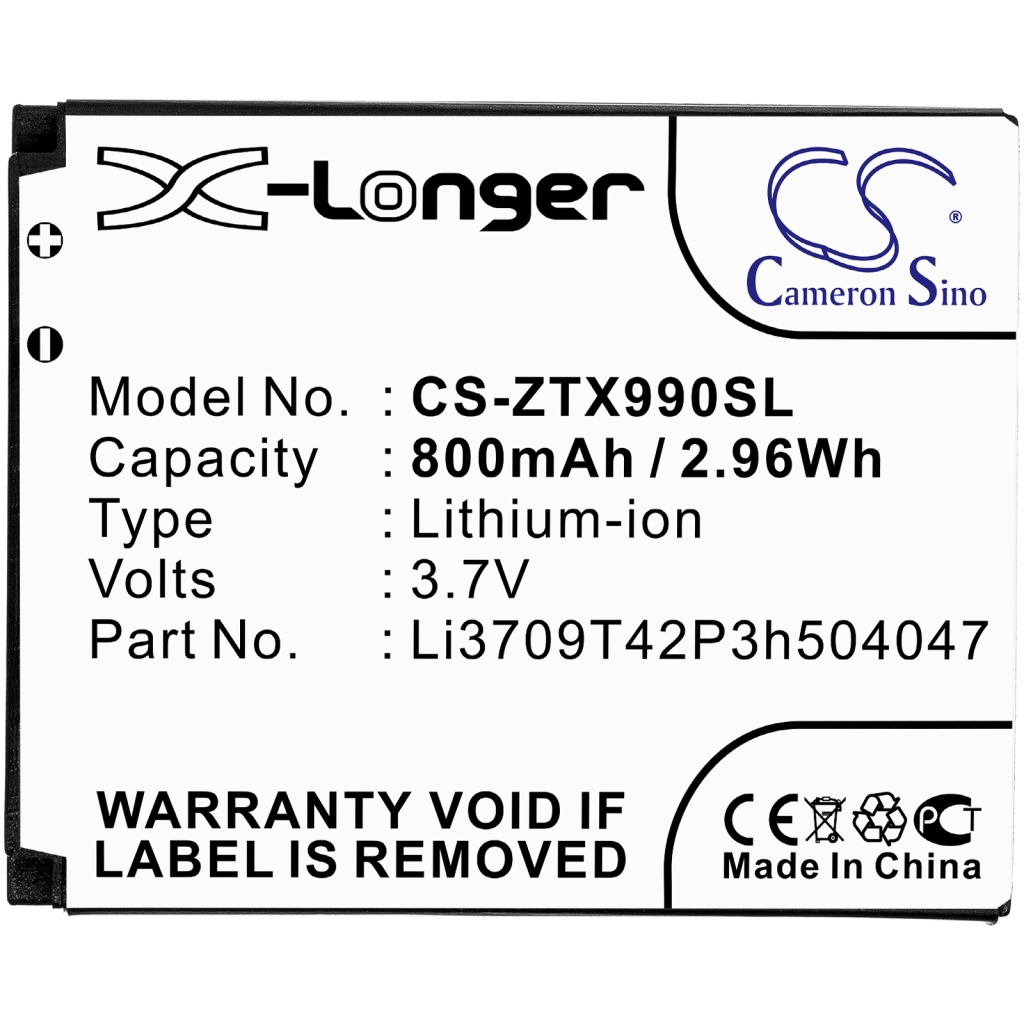 Compatible battery replacement for Orange  Li3709T42P3h504047-H, Li3709T42P3h504047