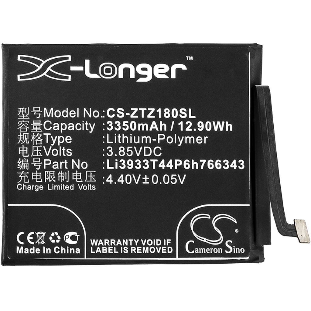 Compatible battery replacement for ZTE  Li3933T44P6h766343