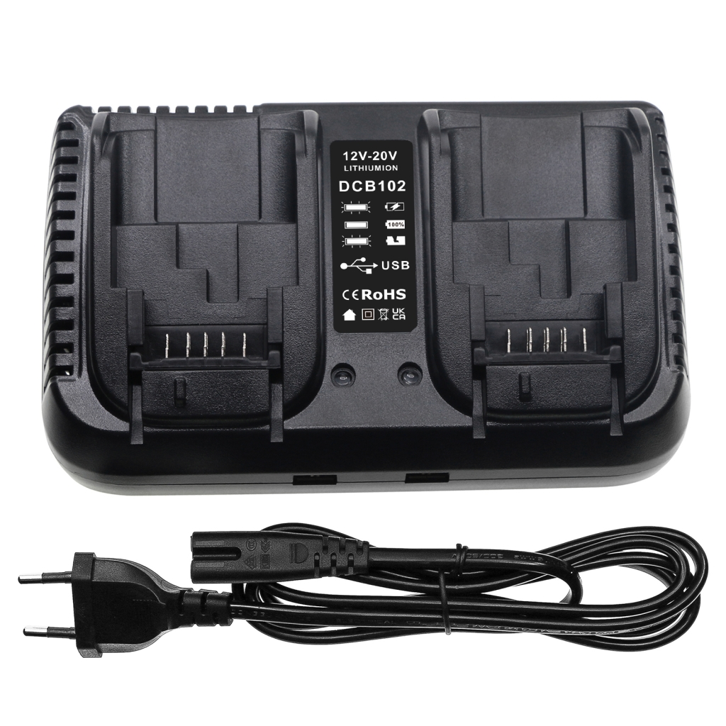 Compatible charger replacement for DeWalt  DCB112, DCB105, DCB102, DCB120