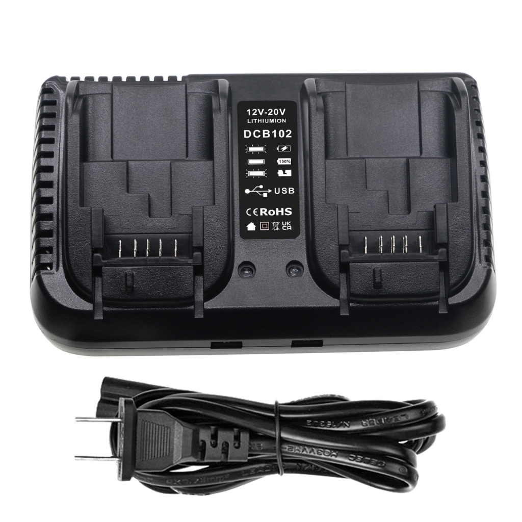 Compatible charger replacement for DeWalt  DCB182, DCB204, DCB125, DCB185, DCB606-2...