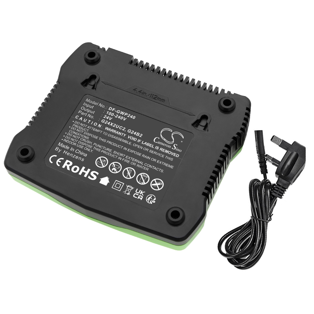 Compatible charger replacement for Alpina  270401020, 29842, 24V Charger 2 Slots 2 Amp, G24X2UC2, 29837...