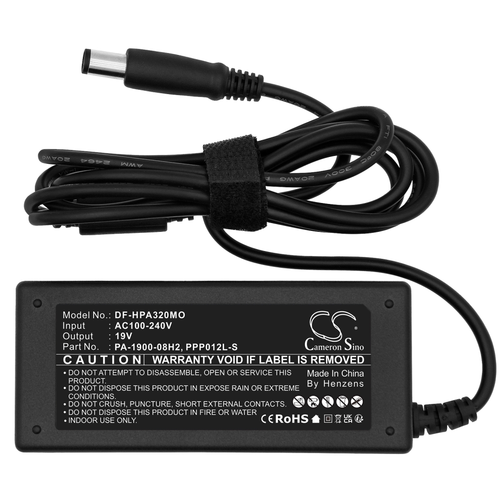 Compatible charger replacement for HP  391173-001, PPP014L-S/A, PA-1900-08H2, 384020-001, PPP014H-S...