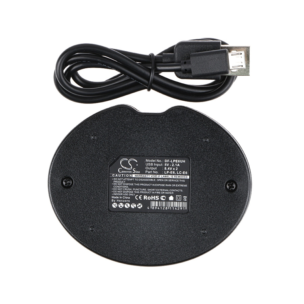 Compatible charger replacement for Canon  LC-E6E, LC-E6, LP-EL, LP-E6N, LP-E6