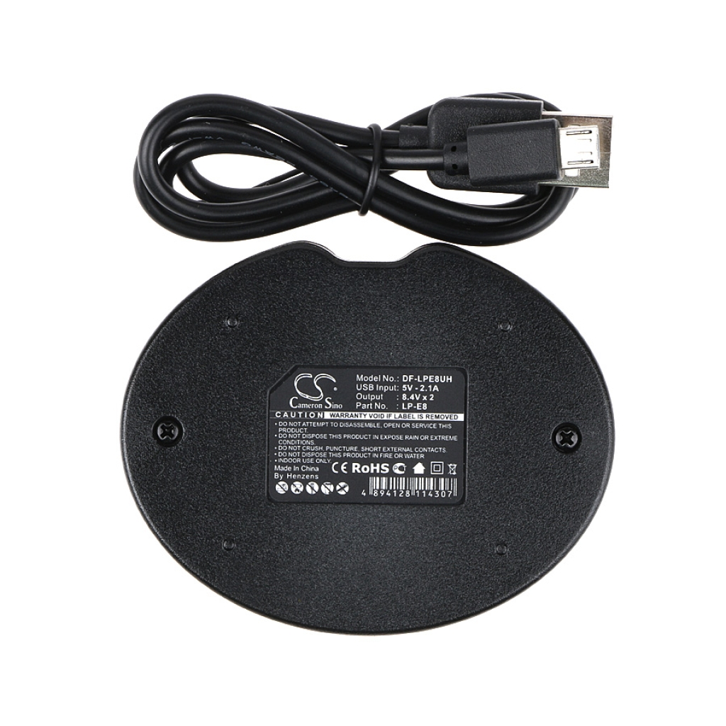 Compatible charger replacement for Canon  LP-E8, LC-E8E, LC-E8C, LC-E8