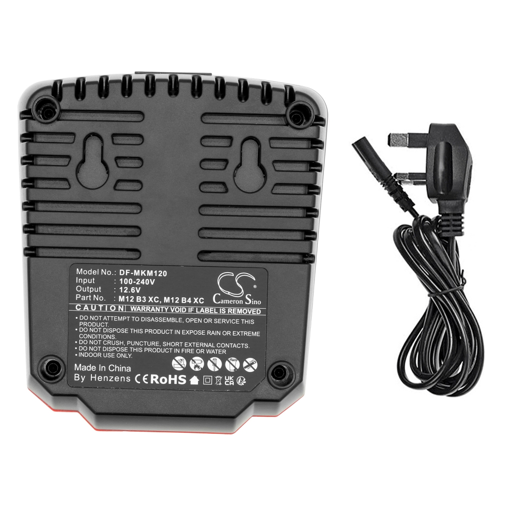 Compatible charger replacement for Milwaukee  M12 B3 XC, 48112402, 4932430065, 48-11-2440, 4932352664...