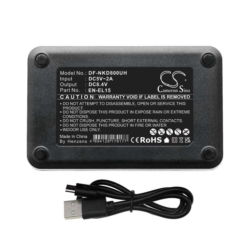 Compatible charger replacement for NIKON  EN-EL15, EL-EL15c, MH-25a, EN-EL15B, EN-EL15A