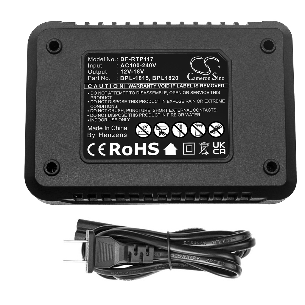 Compatible charger replacement for Ryobi  130281002, BPL-1815, BPP-1817, 1400652, 4400011...