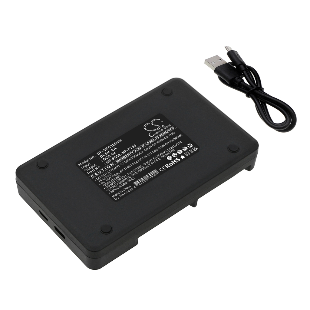 Compatible charger replacement for Sony  BN-V615U, NP-F970/B, VW-VBD1E, CGR-B/202, NP-FM90...