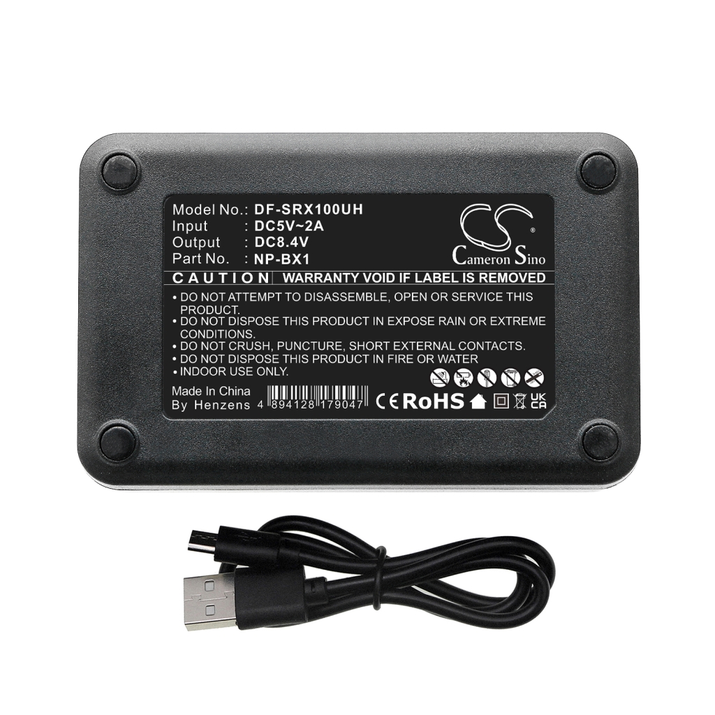 Compatible charger replacement for Sony  NP-BY1, NP-BX1, BC-DCY, BC-CSXB